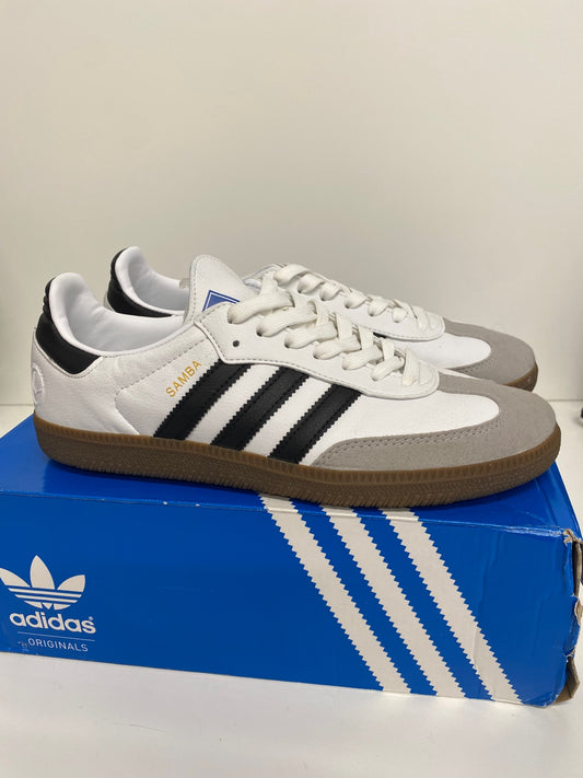Fabulous adidas Samba  Sneakers Uk8 White & grey suede ZB458 