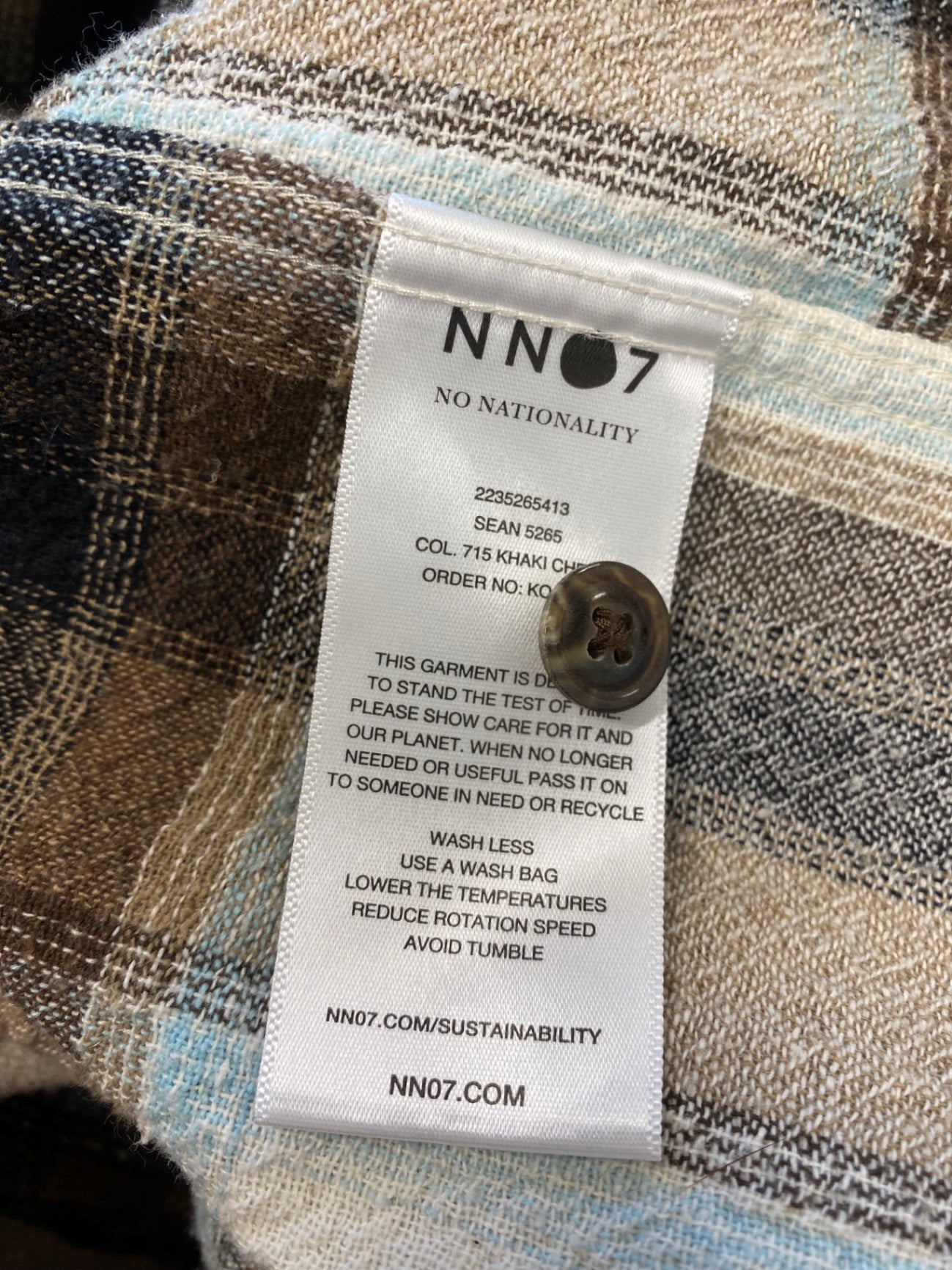 Fabulous NN07 Shacket UK M Brown beige checked ZB458