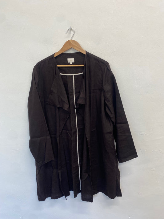 Fabulous EAST Jacket UK XL Brown linen lightweight GC459