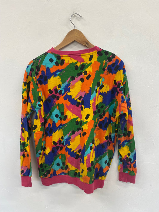 Fabulous Lucy & Yak oversized fun paint splodge Sweater  UK XXS Multicoloured SW461