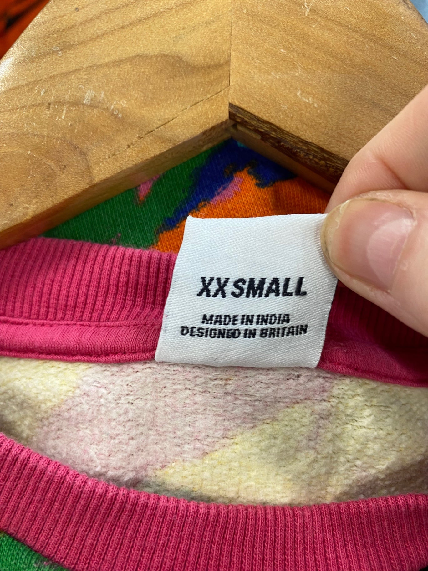 Fabulous Lucy & Yak oversized fun paint splodge Sweater  UK XXS Multicoloured SW461