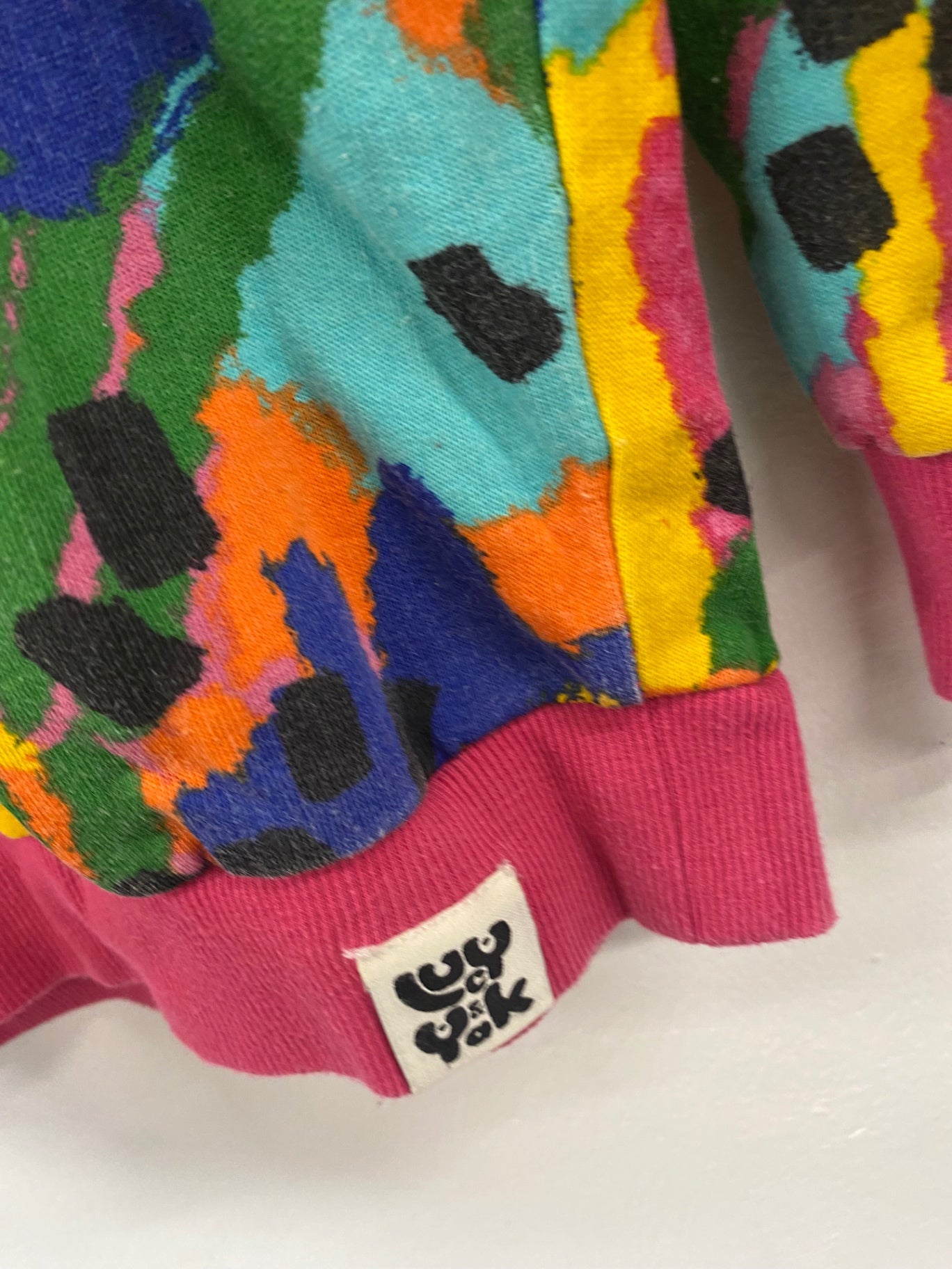 Fabulous Lucy & Yak oversized fun paint splodge Sweater  UK XXS Multicoloured SW461