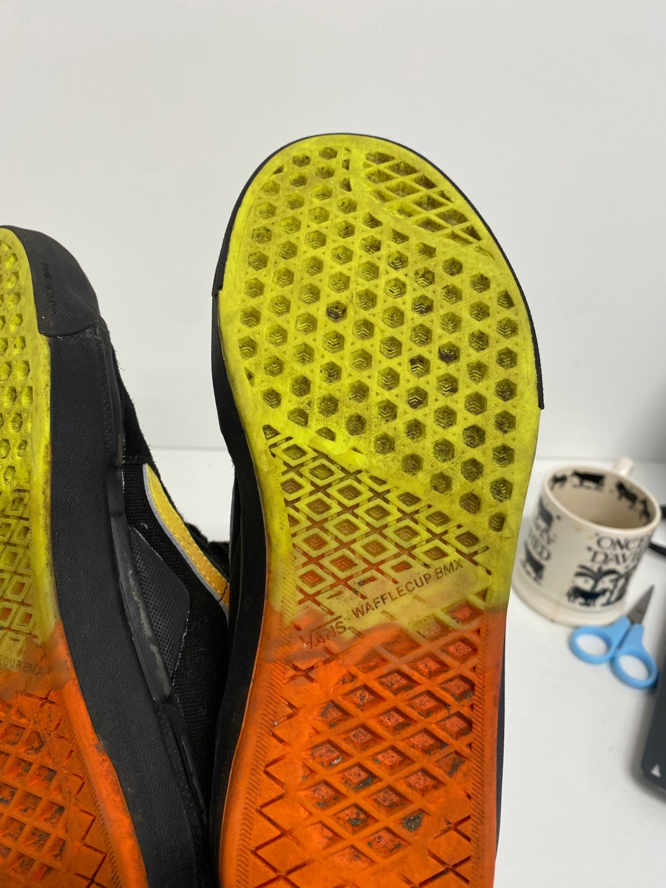 Fabulous Vans Suede waffle cup BMX black gradient Sneakers UK5 Rare SW461