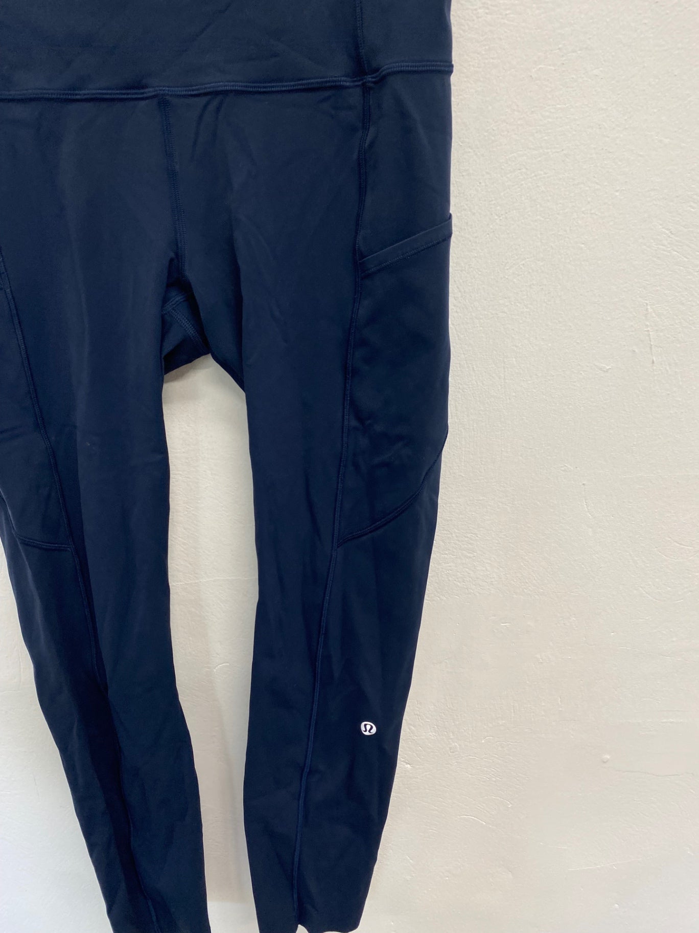 Fabulous Lululemon active Leggings UK 12 Navy PS462