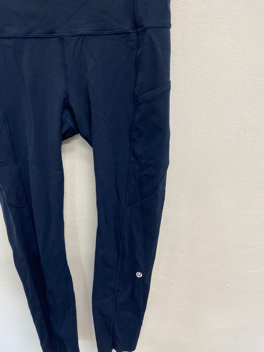 Fabulous Lululemon active Leggings UK 12 Navy PS462