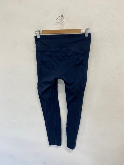 Fabulous Lululemon active Leggings UK 12 Navy PS462