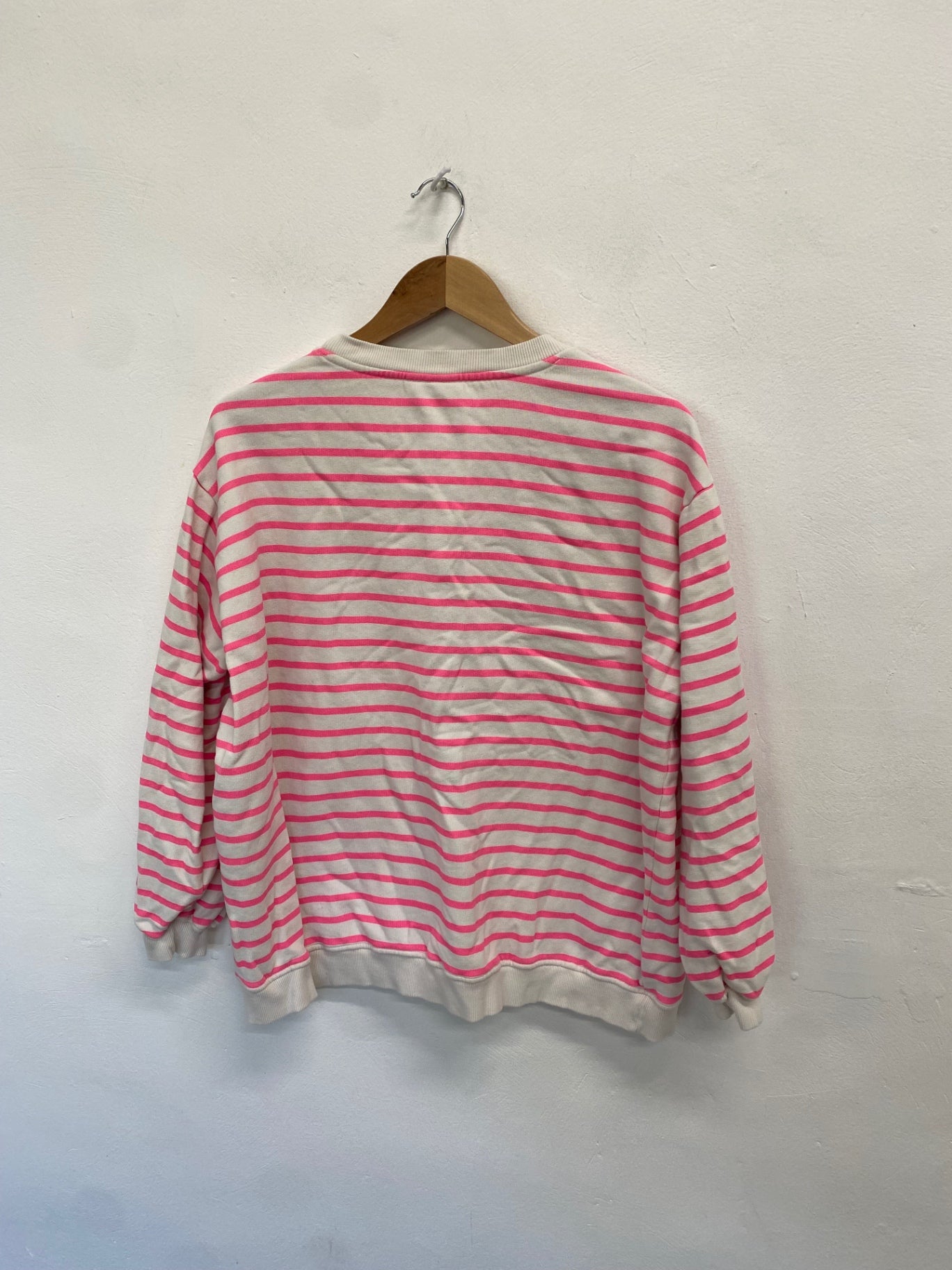 Fabulous Scamp & dude Sweater UK 16 Pink and White stripe KN002
