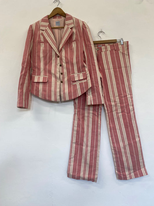 WASH Fabulous Sass & Bide Linen suit Red and Beige