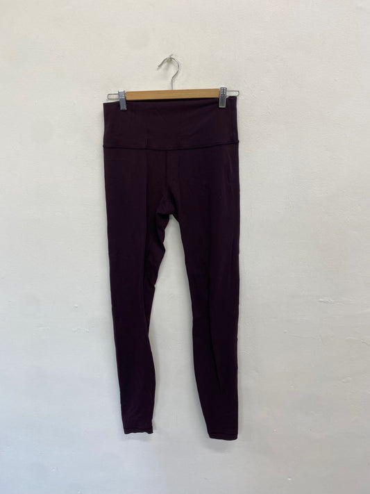 Fabulous Lululemon active Leggings UK 12 Dark Purple PS462