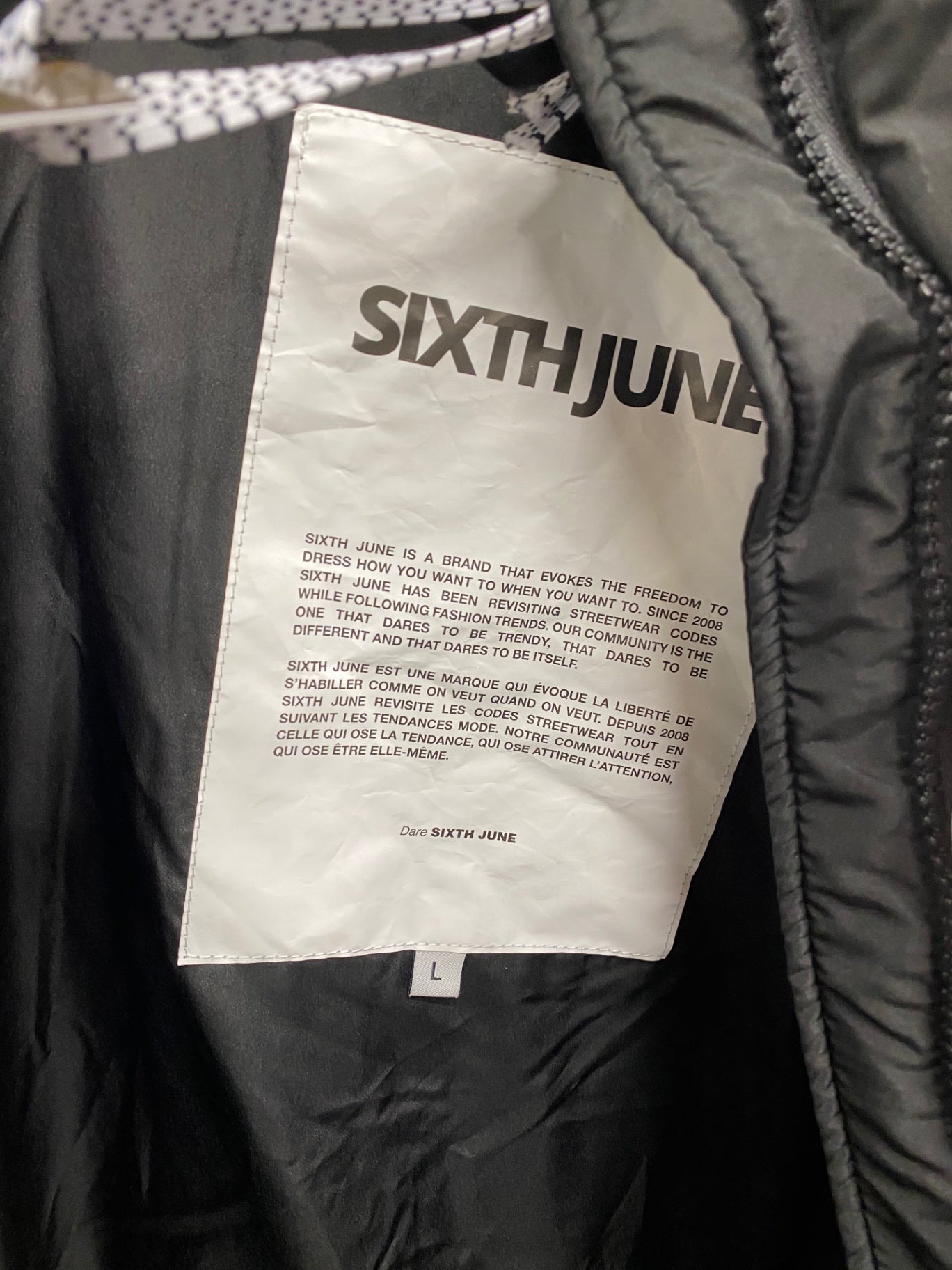 Fabulous SixthJune Puffer Jacket UK L Beige and Black