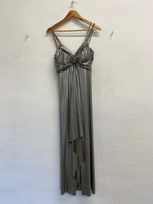Fabulous Joseph Ribkoff Dress UK 12 Silver metallic gatsby JF463