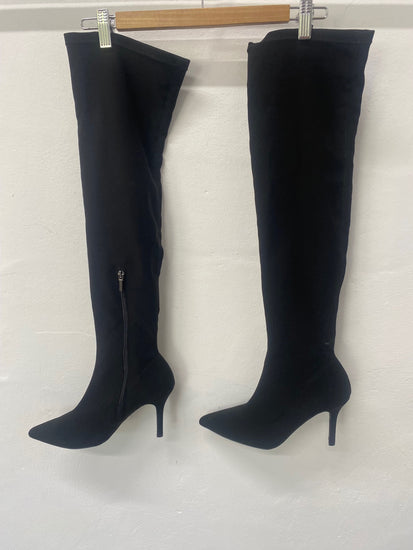 Fabulous Mint Velvet overknee pull UK6 Black JF463