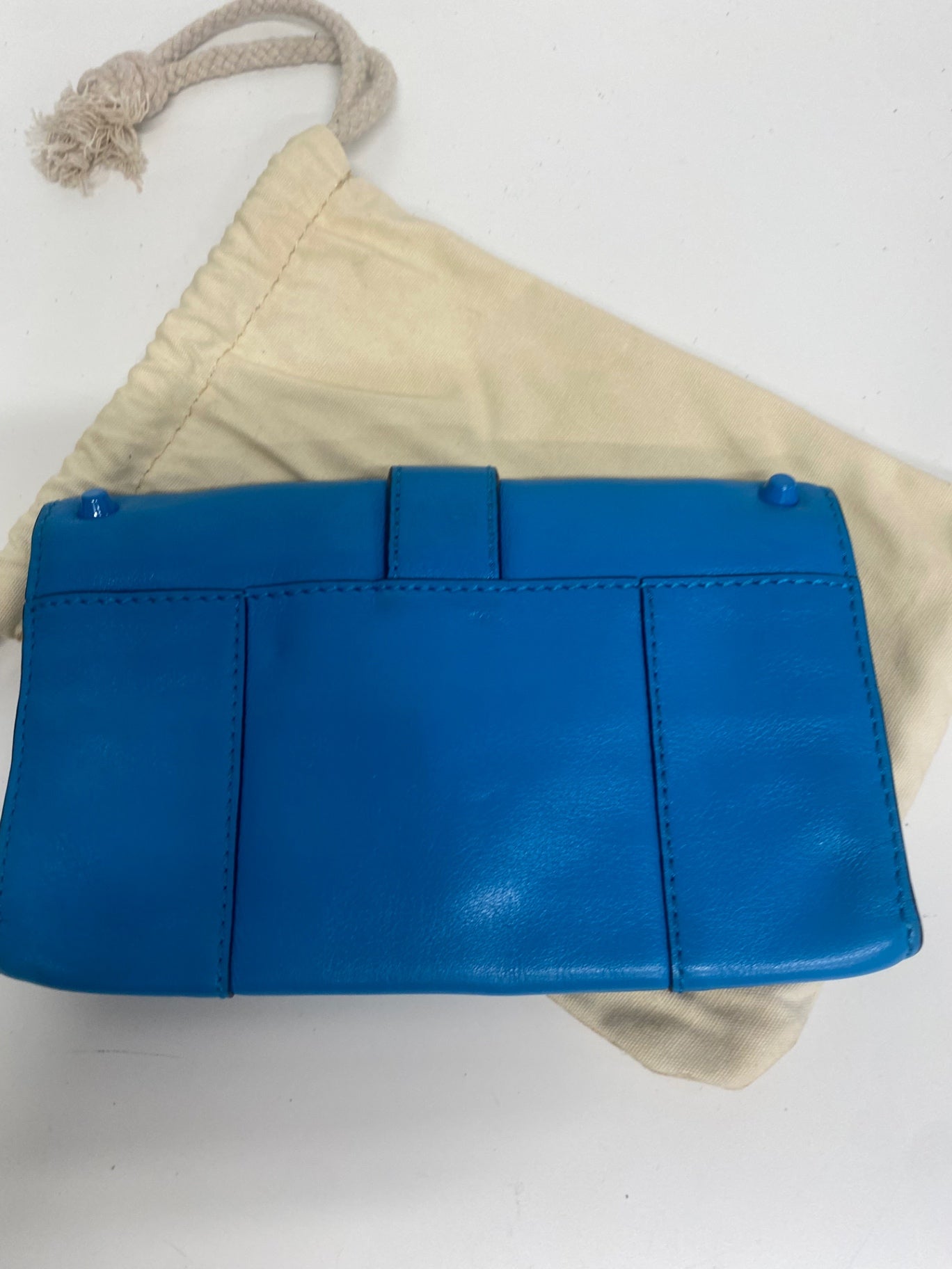 Fabulous Y2K Rare Karen Millen  blue studded Purse One size leather TG465