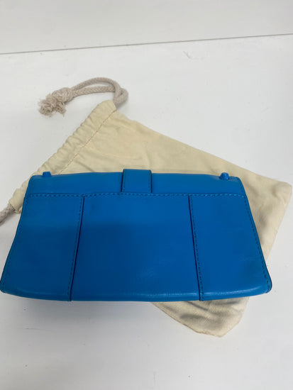 Fabulous Y2K Rare Karen Millen  blue studded Purse One size leather TG465