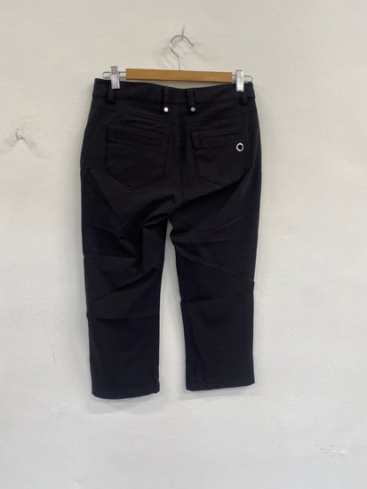 Fabulous Rohnisch short Golf Trousers Uk8 Black Stunning AP464