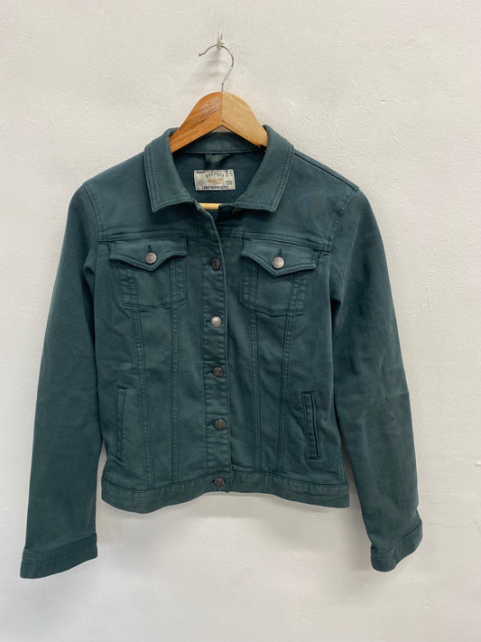 Fabulous FatFace tasha denim Jacket UK 8 Teal AP464