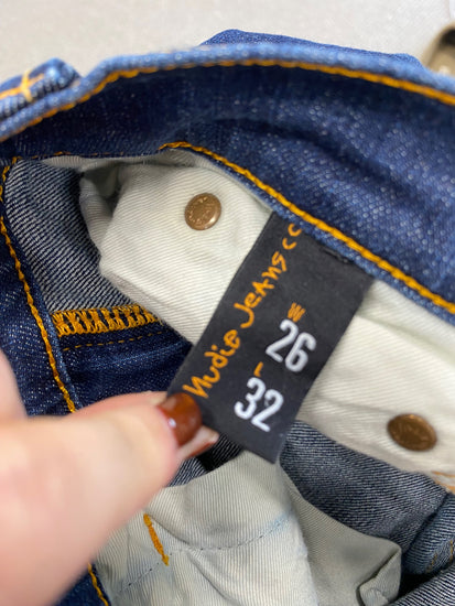 Fabulous Nudie jeans co Skinny jeans W26" W30 Dark Blue TG465