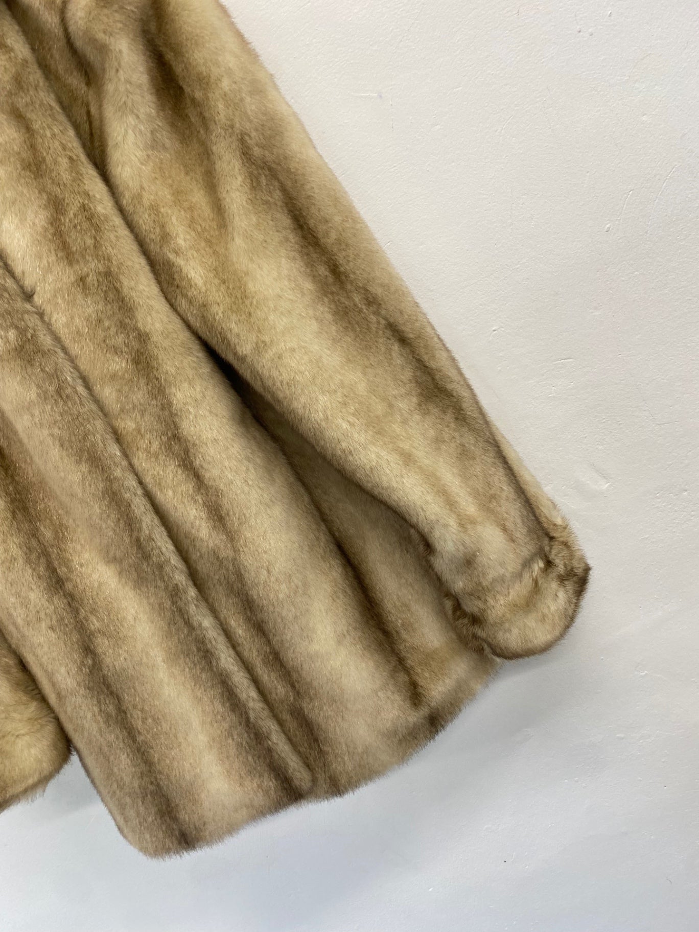 Fabulous Dennis basso Faux fur jacket UK M Cream caramel arctic AP464