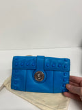 Fabulous Y2K Rare Karen Millen  blue studded Purse One size leather TG465