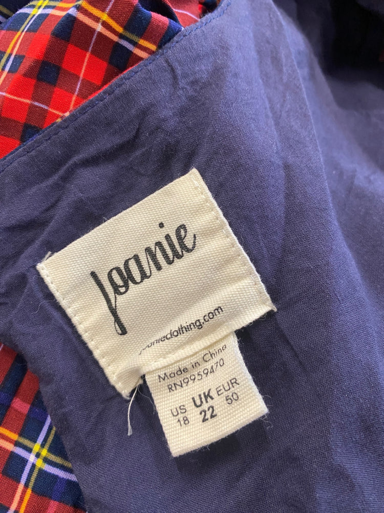 Fabulous Joannie classic Plaid Dress UK22 Red & Blue CC001