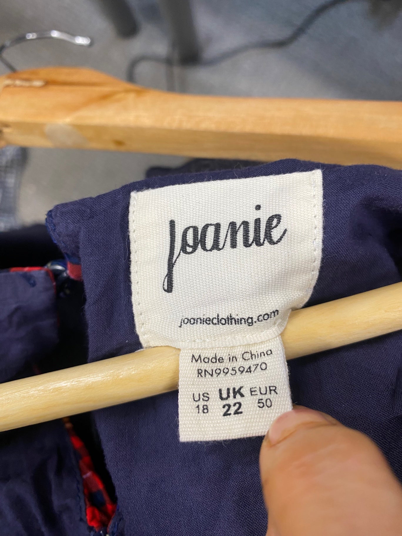 Fabulous Joannie classic Plaid Dress UK22 Red & Blue CC001