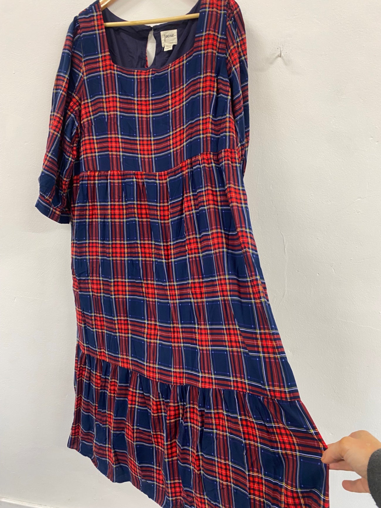 Fabulous Joannie classic Plaid Dress UK22 Red & Blue CC001