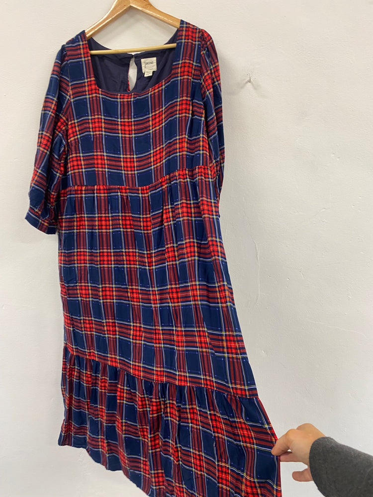 Fabulous Joannie classic Plaid Dress UK22 Red & Blue CC001