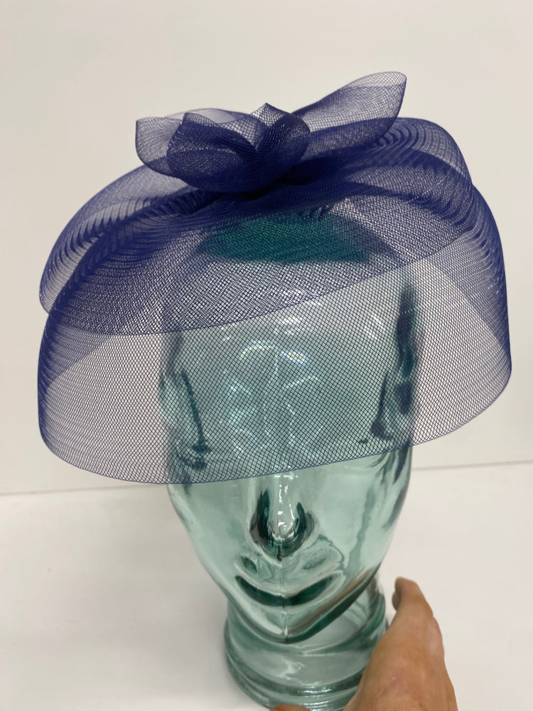 Fabulous John Lewis navy fascinator Hat One size Navy Blue AS466