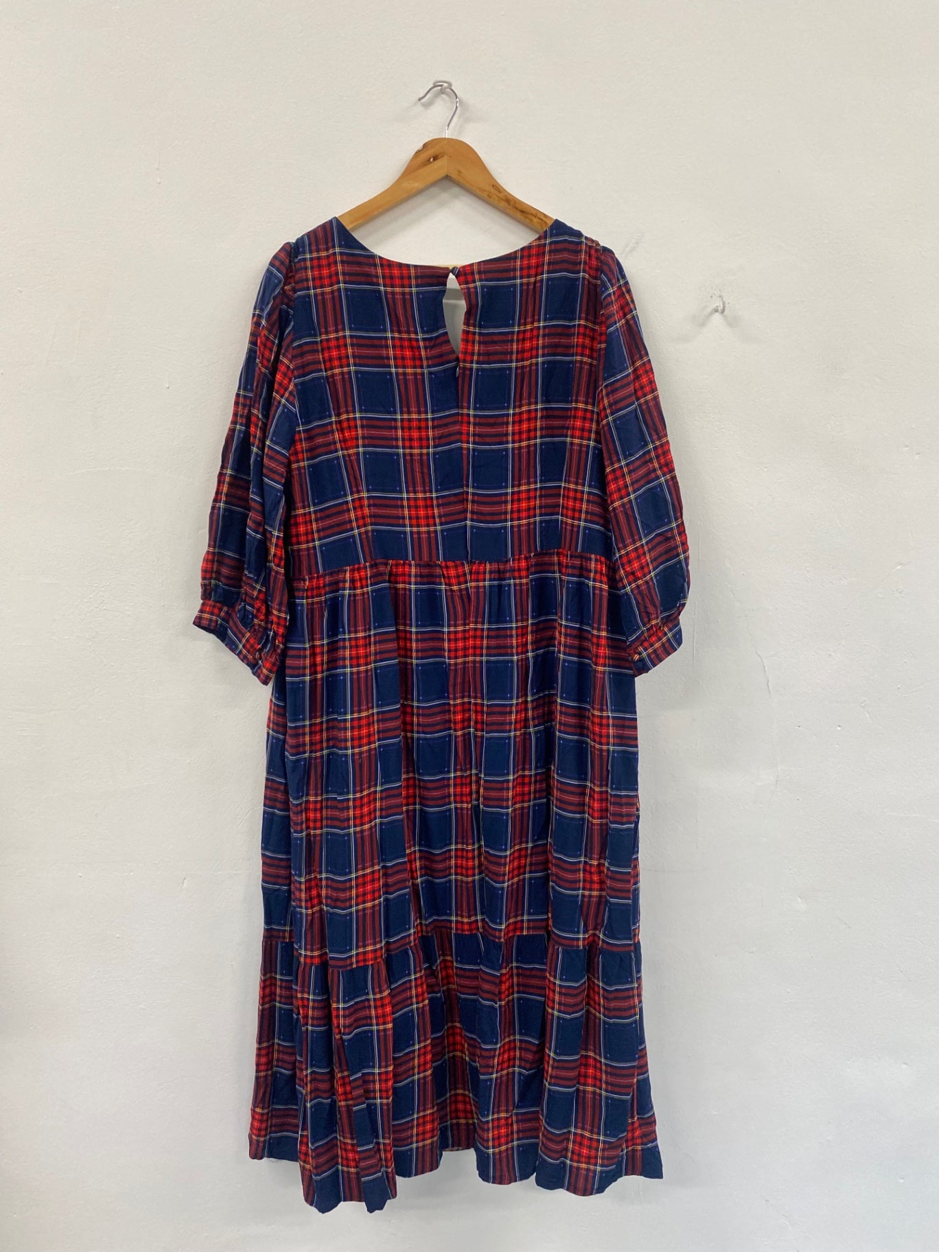 Fabulous Joannie classic Plaid Dress UK22 Red & Blue CC001