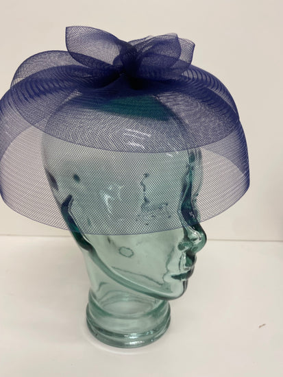 Fabulous John Lewis navy fascinator Hat One size Navy Blue AS466