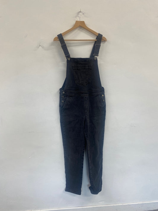 Fabulous Boden denim dungarees Jumpsuit Uk14 charcoal Grey SM467