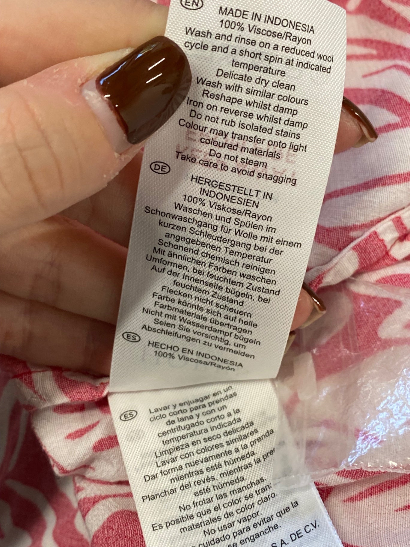 Fabulous Hobbs essie Blouse UK 16 Red and White pattern EP468