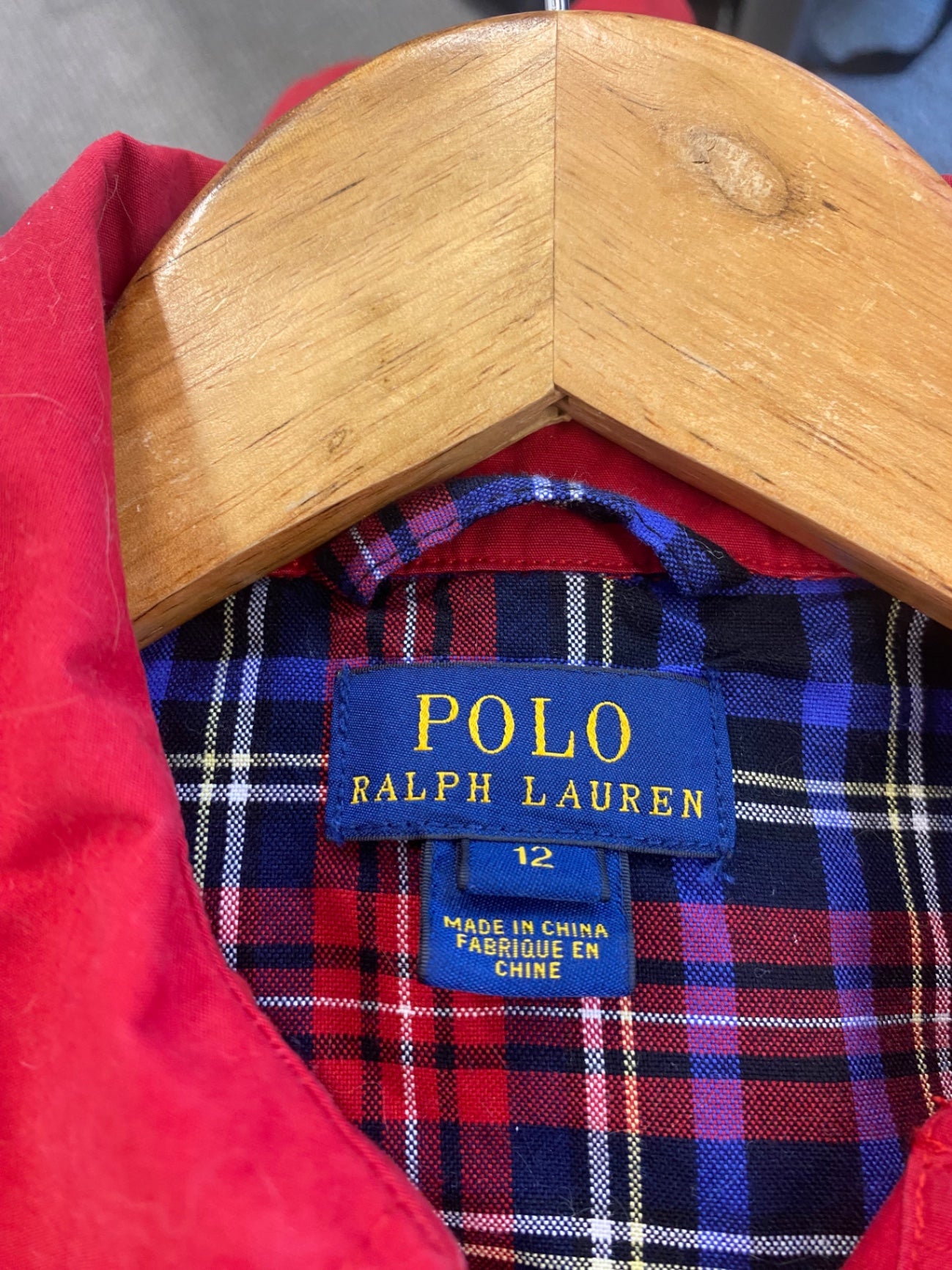 Fabulous Polo Ralph Lauren Trench Coat Age 12 Red LK469