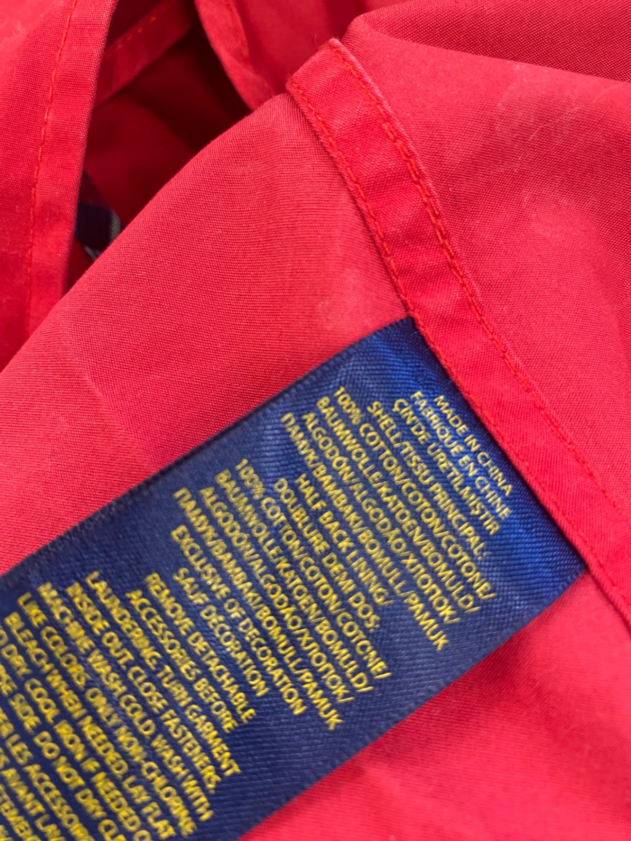 Fabulous Polo Ralph Lauren Trench Coat Age 12 Red LK469