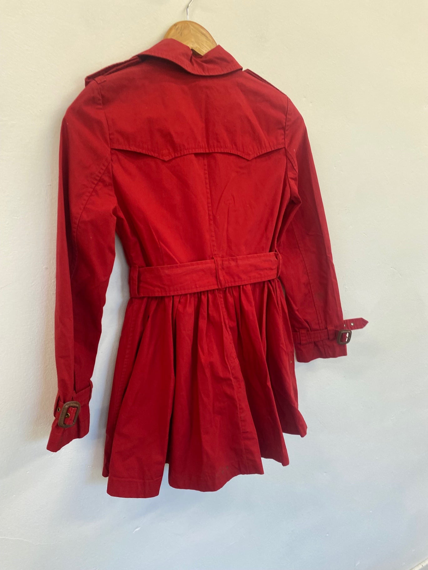 Fabulous Polo Ralph Lauren Trench Coat Age 12 Red LK469