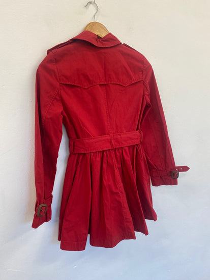 Fabulous Polo Ralph Lauren Trench Coat Age 12 Red LK469