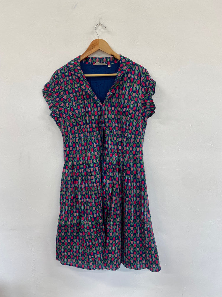 Fabulous Seasalt Cornwall Lottie Tulip Dress Uk16 blue & Pink JC470