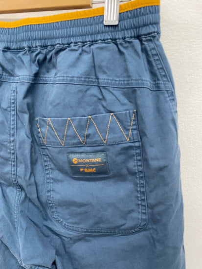 Fabulous Montane active cargo Shorts UK S Blue mustard KH001