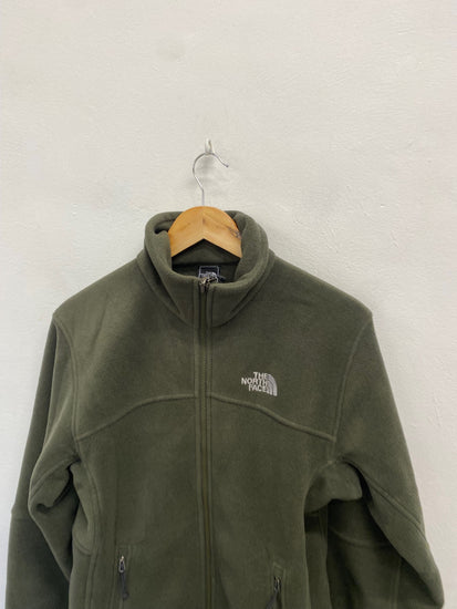 Fabulous The North Face fleece Zip through Sweater UK S Olive Green KH001
