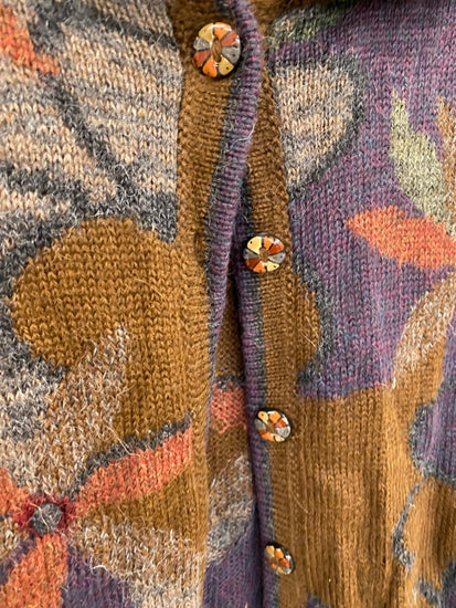 Fabulous The Alpaca Collection Cardigan browns UkS JC470