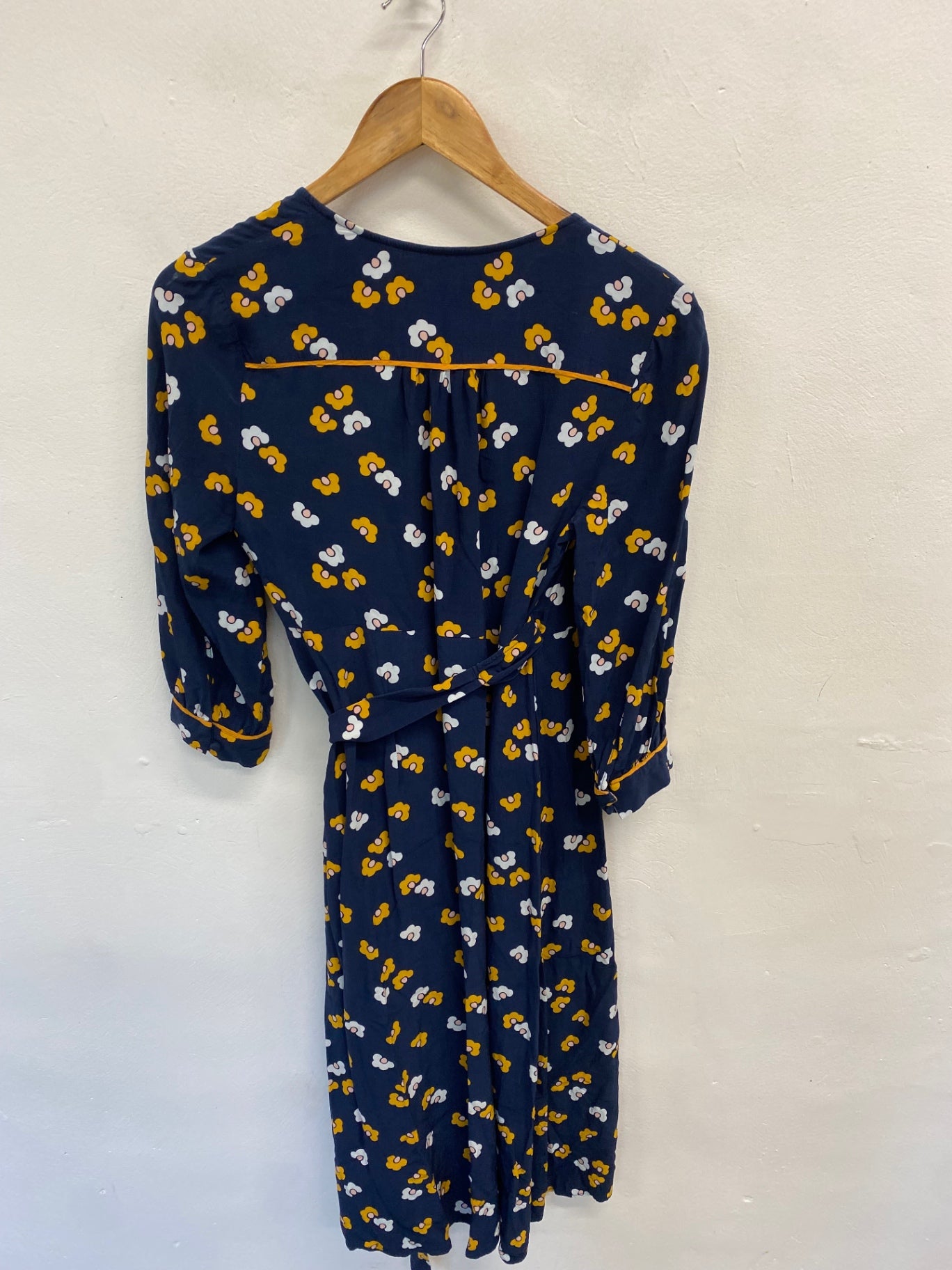 Fabulous boden floris Dress UK 10 Navy floral wrap KH001