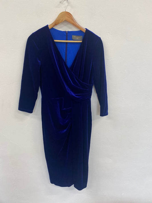 Fabulous Bombshell London party occasion Dress UK12 Royal Blue Sultry YB001