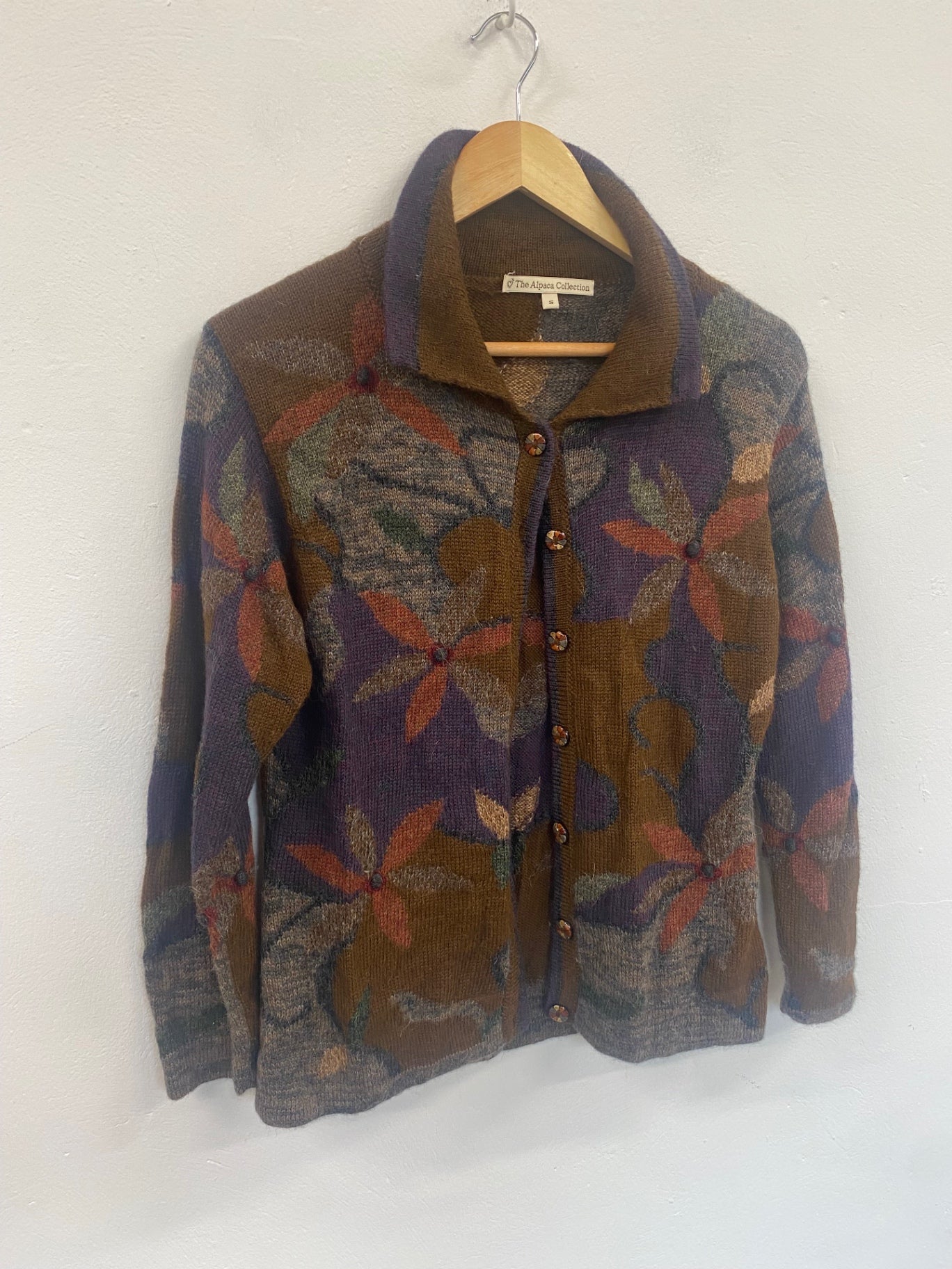 Fabulous The Alpaca Collection Cardigan browns UkS JC470