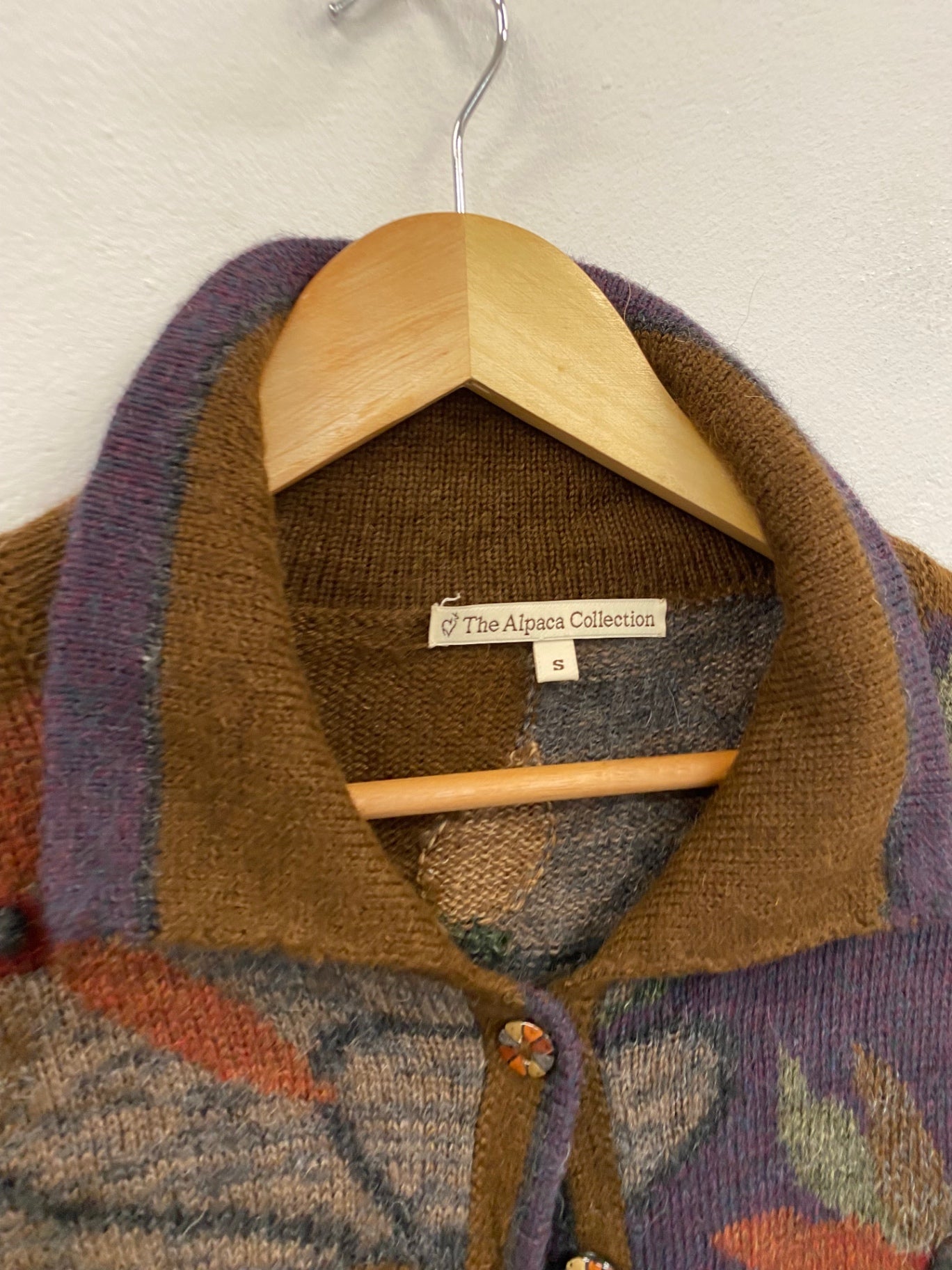 Fabulous The Alpaca Collection Cardigan browns UkS JC470