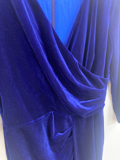 Fabulous Bombshell London party occasion Dress UK12 Royal Blue Sultry YB001