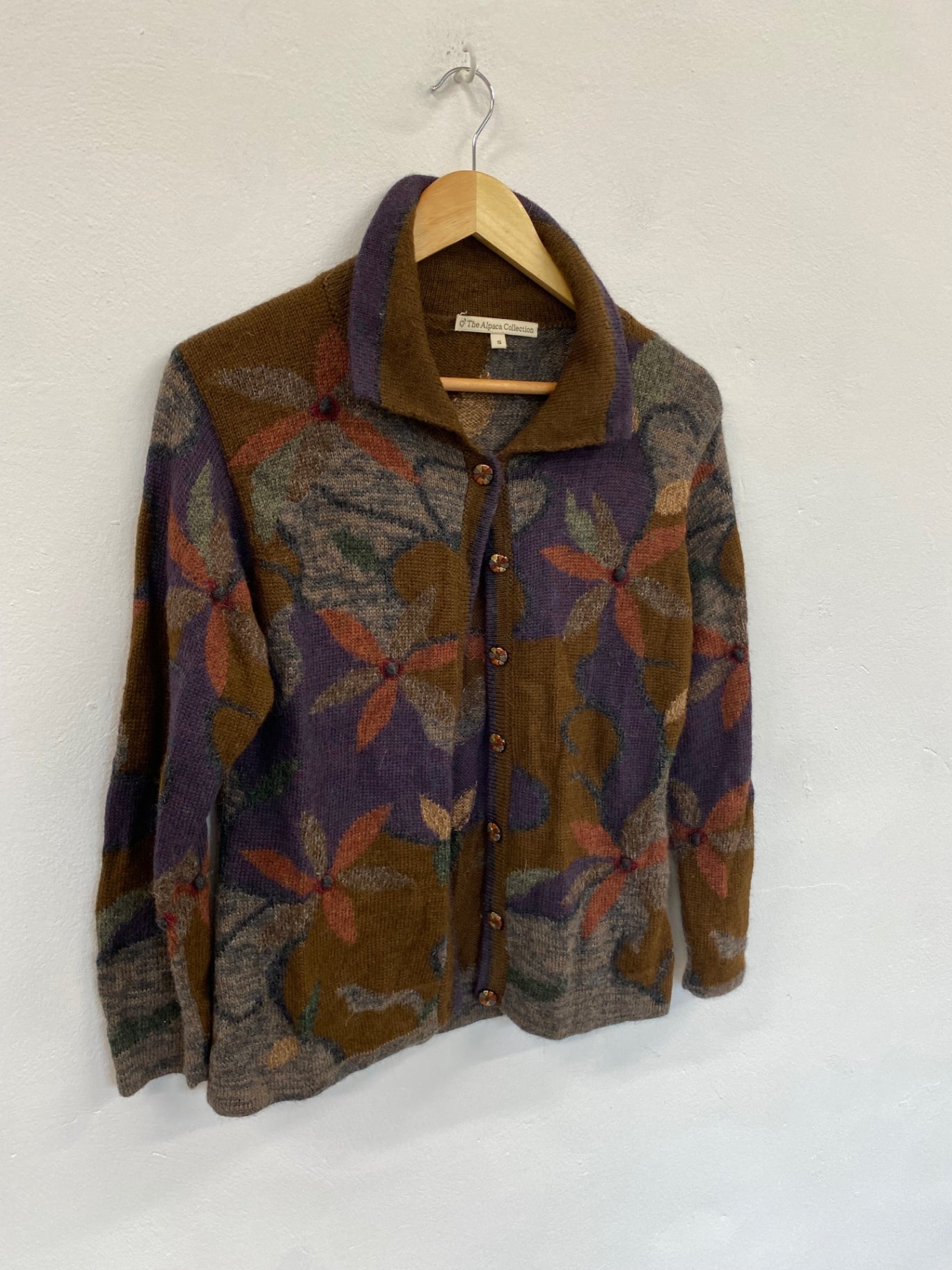 Fabulous The Alpaca Collection Cardigan browns UkS JC470