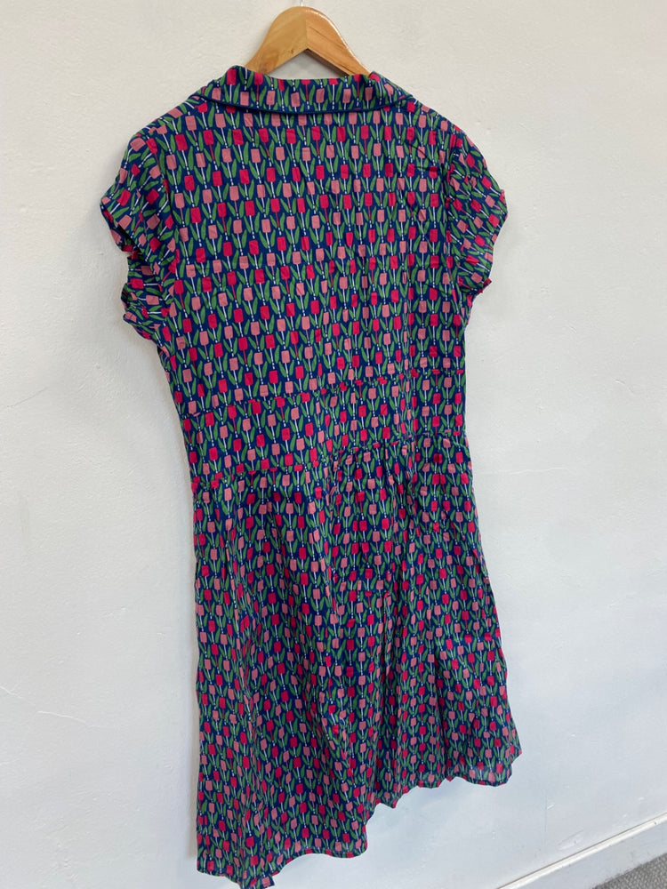 Fabulous Seasalt Cornwall Lottie Tulip Dress Uk16 blue & Pink JC470