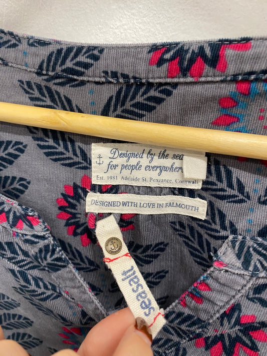 Fabulous Seasalt Cornwall terrazo Tunic Dress UK 18 Grey floral JC470