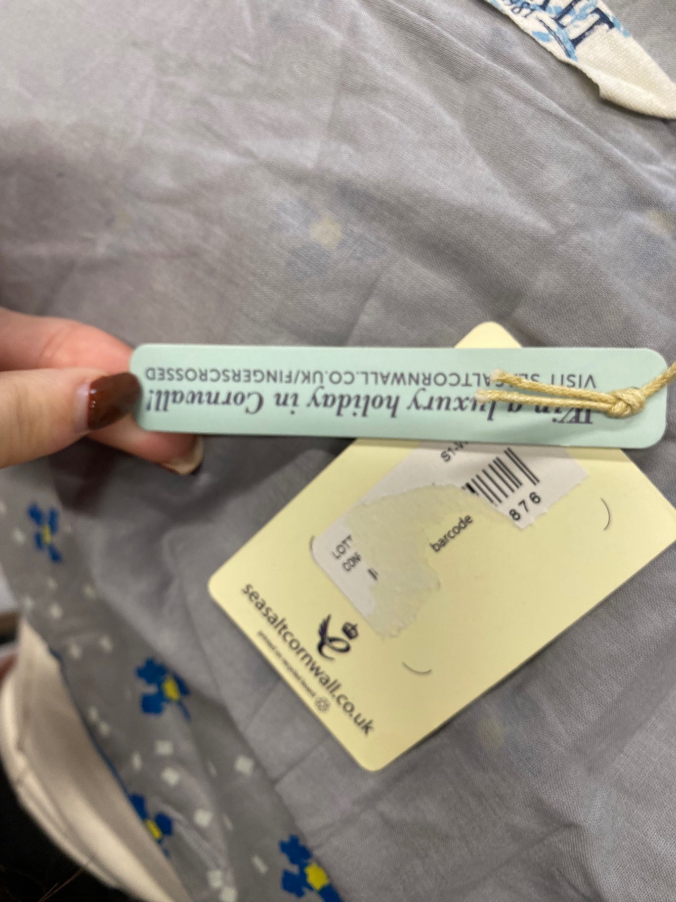 Fabulous Seasalt cornwall lottie Dress UK 18 Grey floral JC470