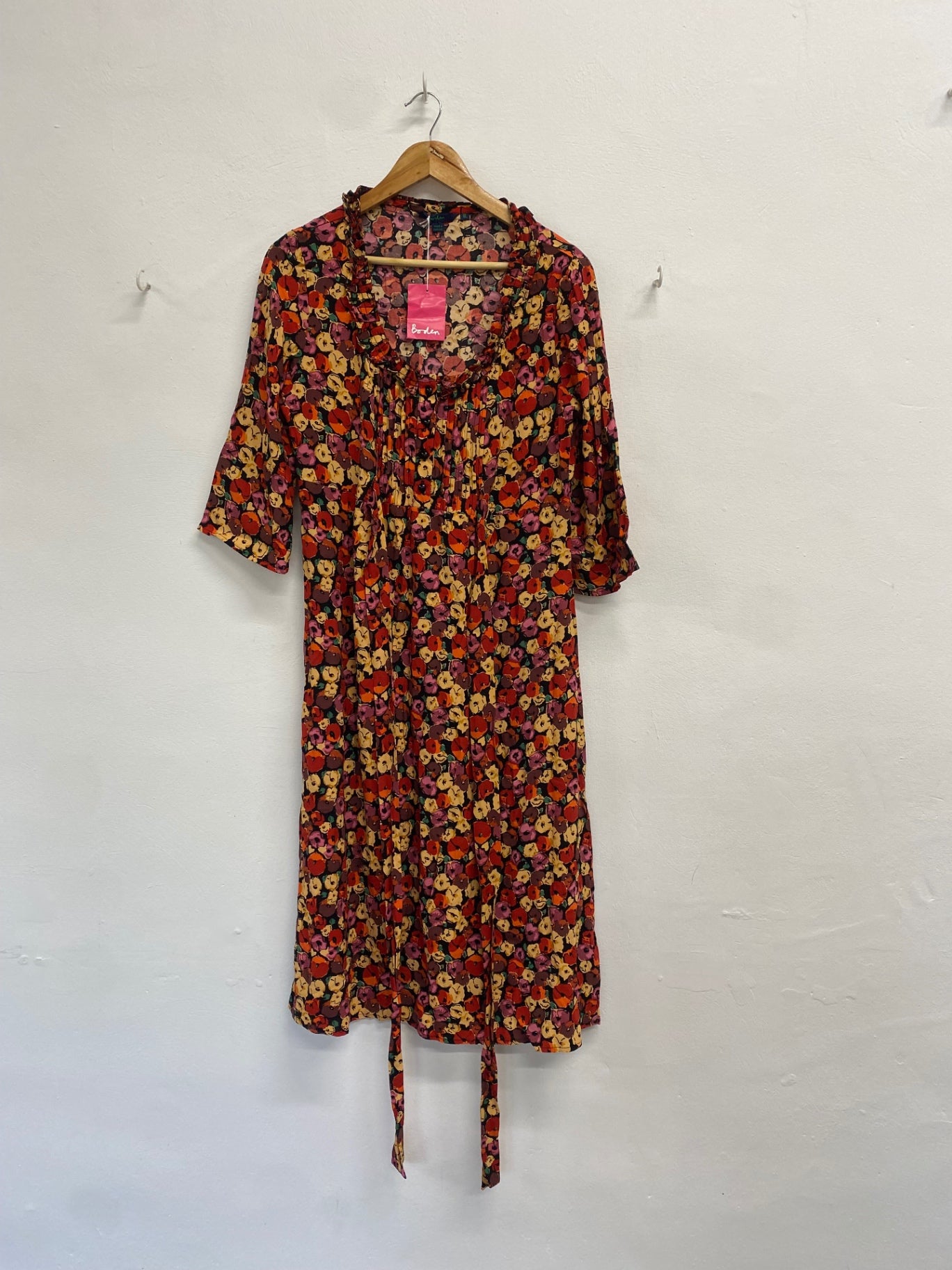 Fabulous Boden Dress UK 16 long Autumn floral